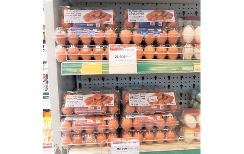 Hòa Phát cán mốc sản lượng 700.000 trứng gà/ngày, có mặt tại 58 siêu thị của tập đoàn BRG