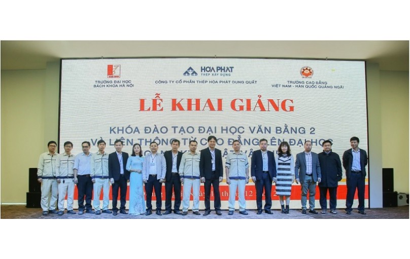 Thép Hòa Phát Dung Quất khai giảng Khóa đào tạo đại học ngành Kỹ thuật vật liệu