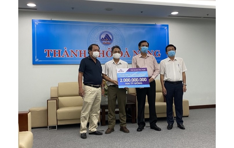 Hòa Phát ủng hộ TP. Đà Nẵng, tỉnh Quảng Nam và Quảng Ngãi 6 tỷ đồng phòng chống dịch Covid-19
